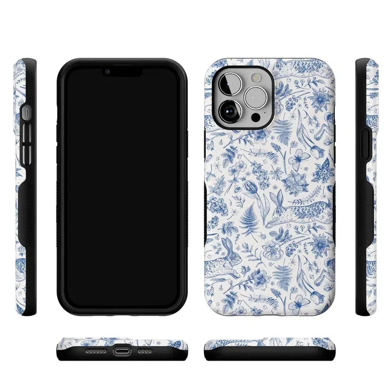 Hop & Bloom | Bunny Toile Case Phone Case Casetry 