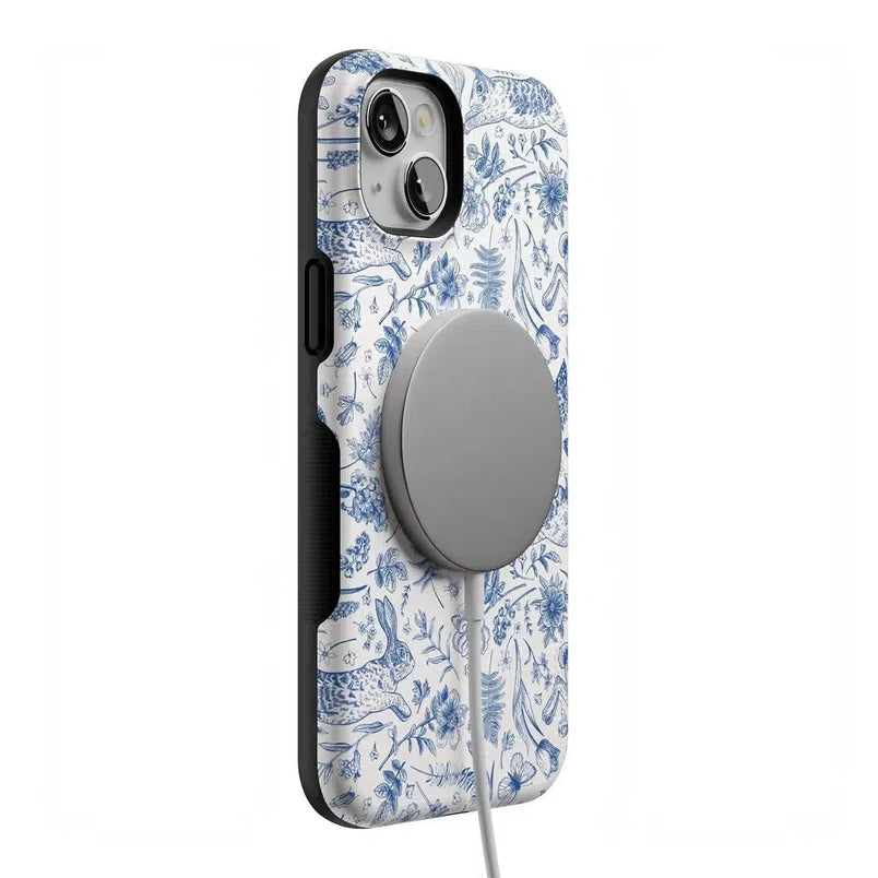 Hop & Bloom | Bunny Toile Case Phone Case Casetry 