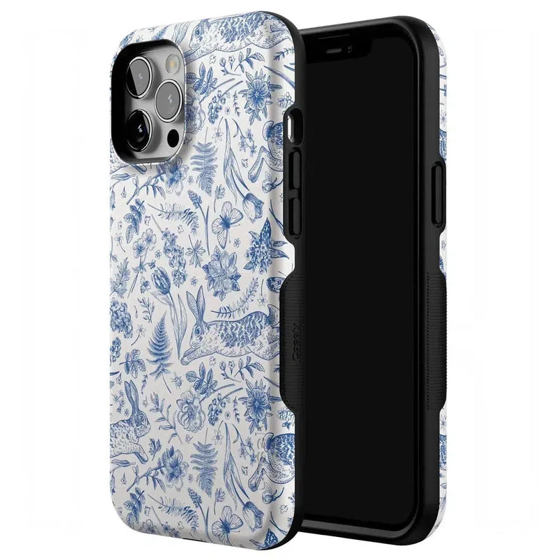 Hop & Bloom | Bunny Toile Case Phone Case Casetry 