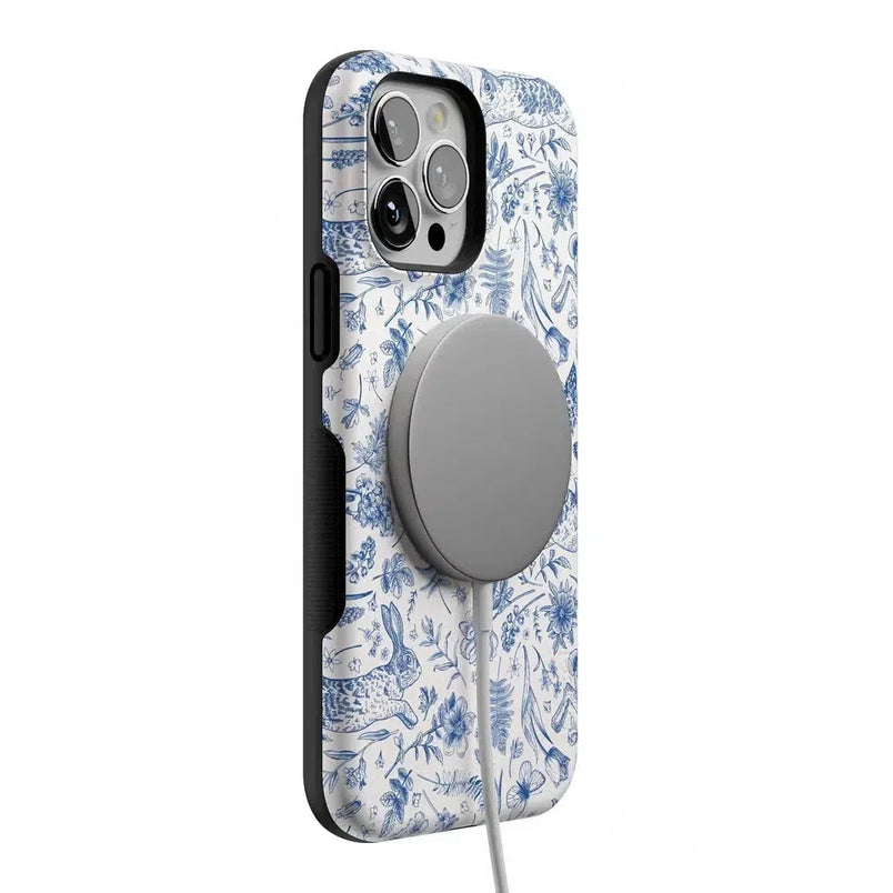 Hop & Bloom | Bunny Toile Case Phone Case Casetry 