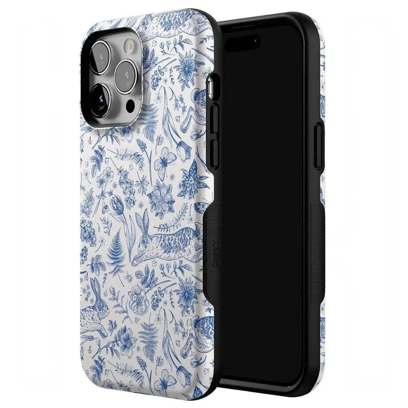 Hop & Bloom | Bunny Toile Case Phone Case Casetry 