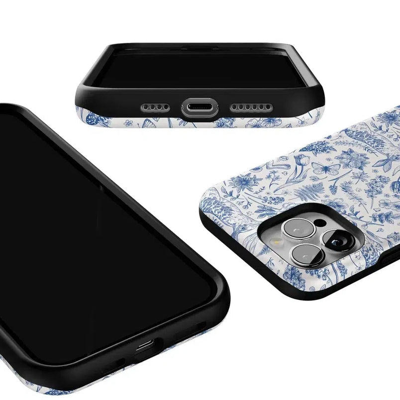 Hop & Bloom | Bunny Toile Case Phone Case Casetry 