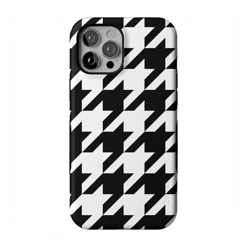 Houndstooth | High Contrast Design Case Phone Case Casetry Bold Flex + MagSafe® iPhone 12 Pro Max