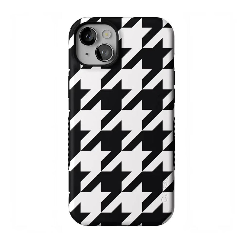 Houndstooth | High Contrast Design Case Phone Case Casetry Bold Flex + MagSafe® iPhone 14 Plus