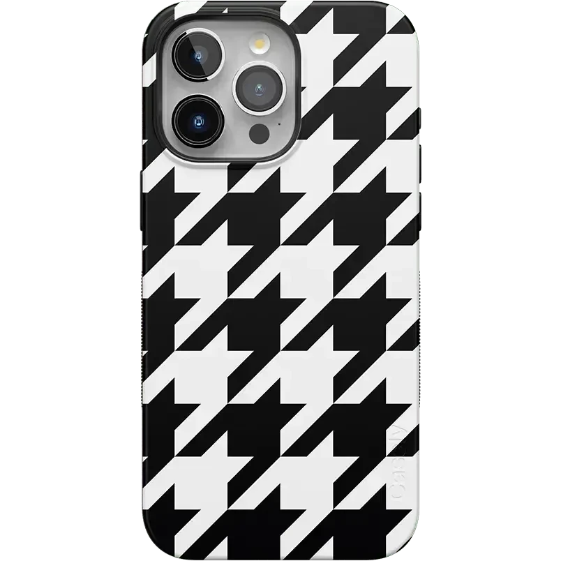 Houndstooth | High Contrast Design Case Phone Case Casetry Bold Flex + MagSafe® iPhone 15 Pro Max 