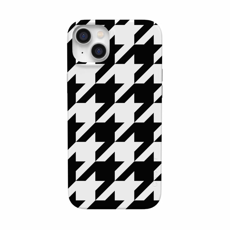Houndstooth | High Contrast Design Case Phone Case Casetry Classic + MagSafe® iPhone 14 Plus 