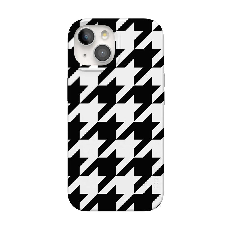 Houndstooth | High Contrast Design Case Phone Case Casetry Classic + MagSafe® iPhone 15 