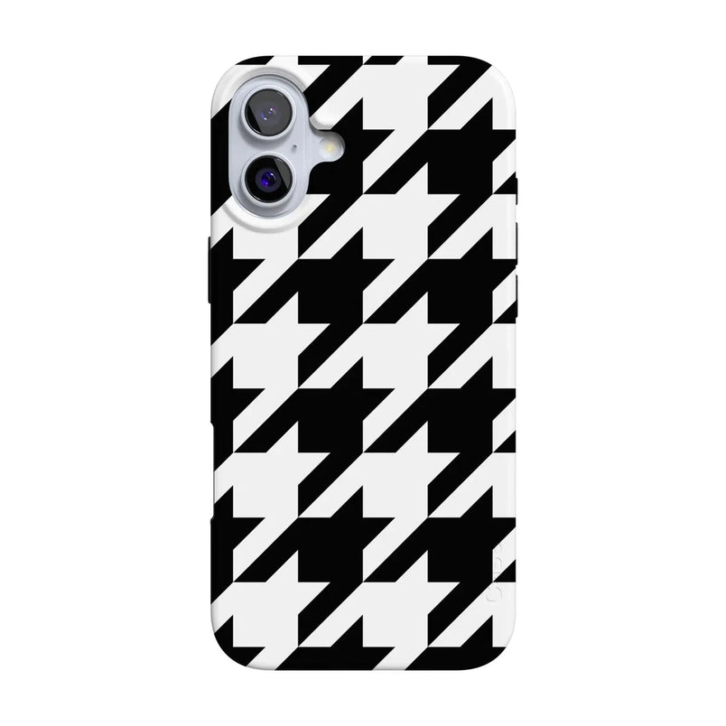 Houndstooth | High Contrast Design Case Phone Case Casetry Classic + MagSafe® iPhone 16 