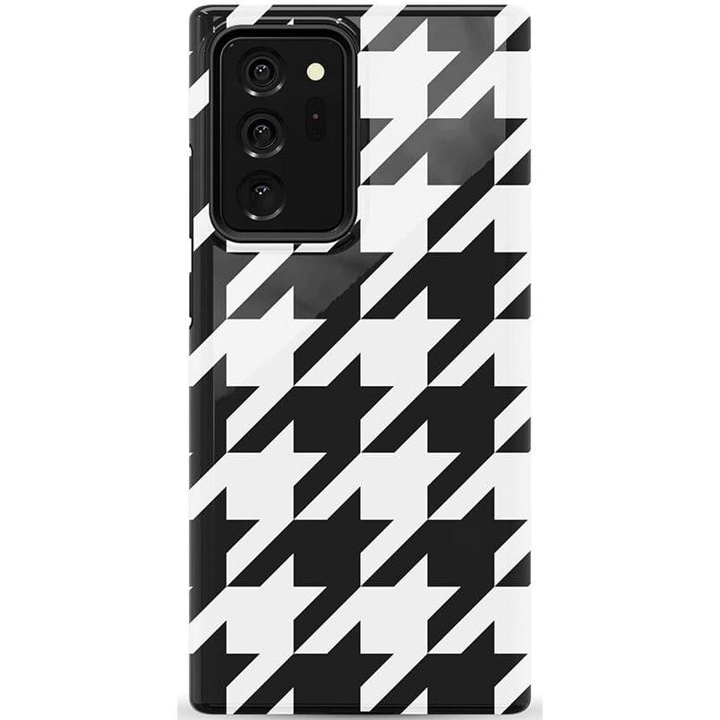 Houndstooth | High Contrast Design Case Phone Case Casetry Essential Galaxy Note 20 Ultra
