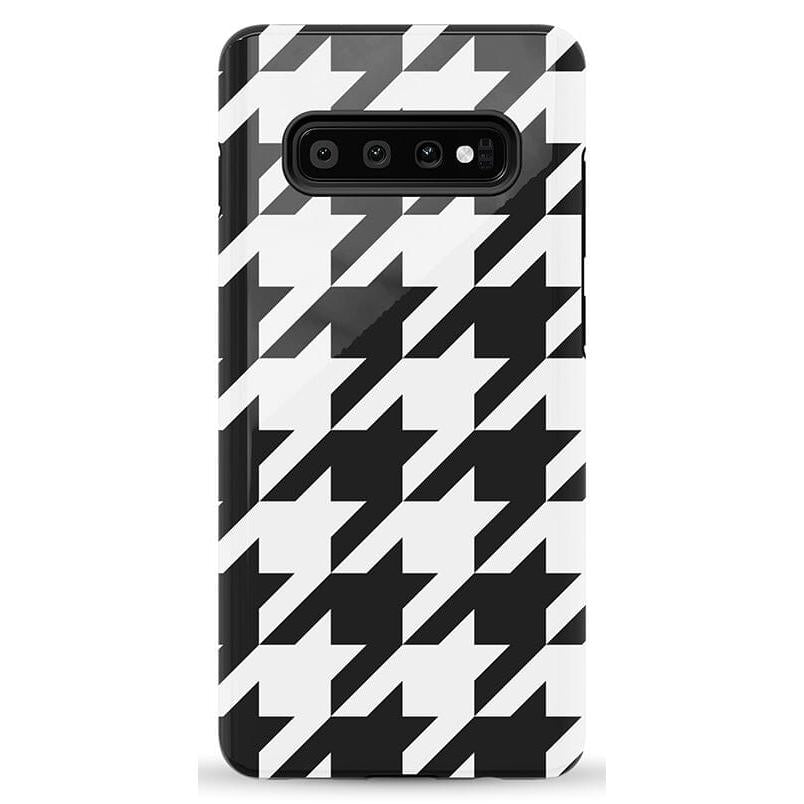 Houndstooth | High Contrast Design Case Phone Case Casetry Essential Galaxy S10 Plus