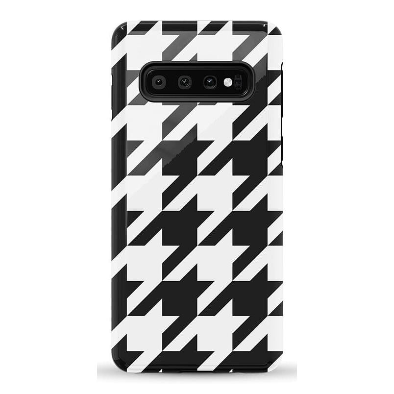 Houndstooth | High Contrast Design Case Phone Case Casetry Essential Galaxy S10