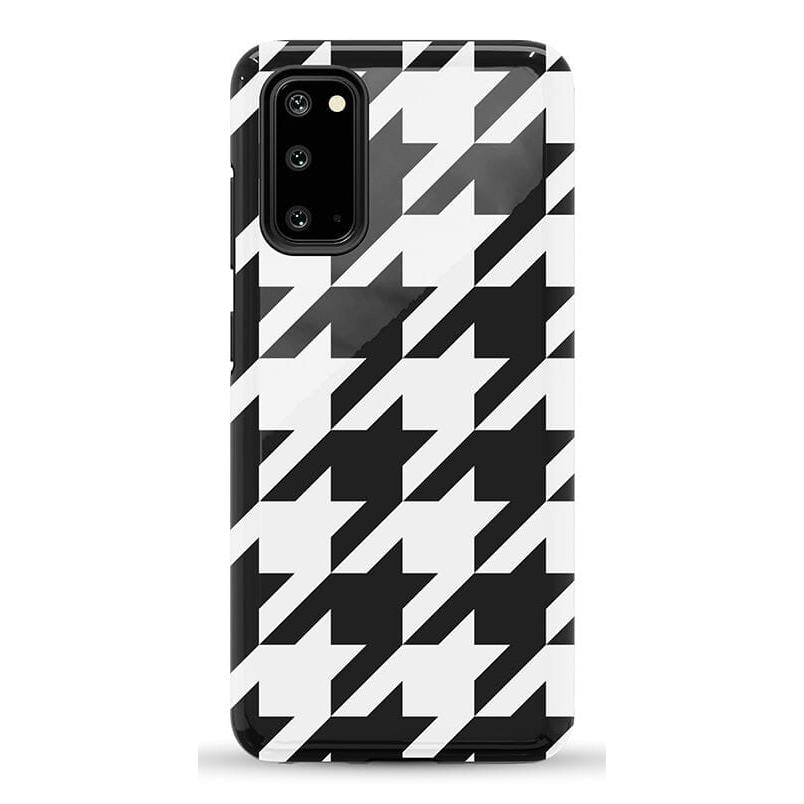 Houndstooth | High Contrast Design Case Phone Case Casetry Essential Galaxy S20