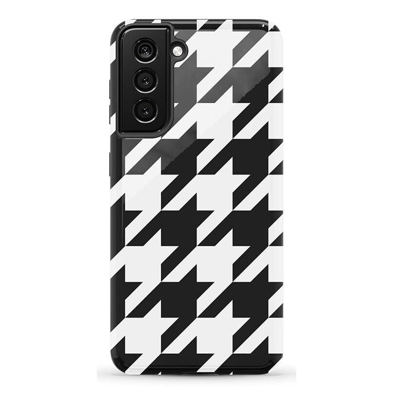 Houndstooth | High Contrast Design Case Phone Case Casetry Essential Galaxy S22