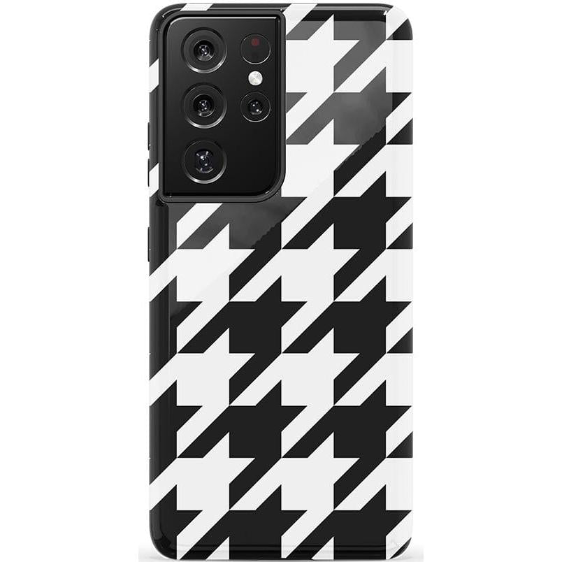 Houndstooth | High Contrast Design Case Phone Case Casetry Essential Galaxy S21