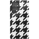 Houndstooth | High Contrast Design Case Phone Case Casetry Essential Galaxy S22 Ultra