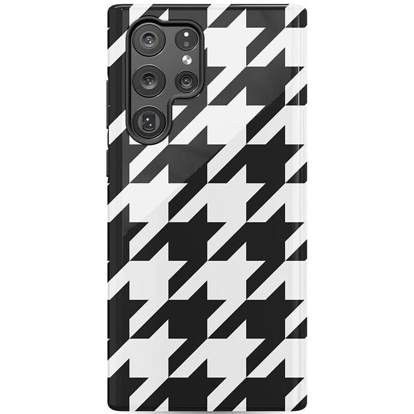 Houndstooth | High Contrast Design Case Phone Case Casetry Essential Galaxy S22 Ultra