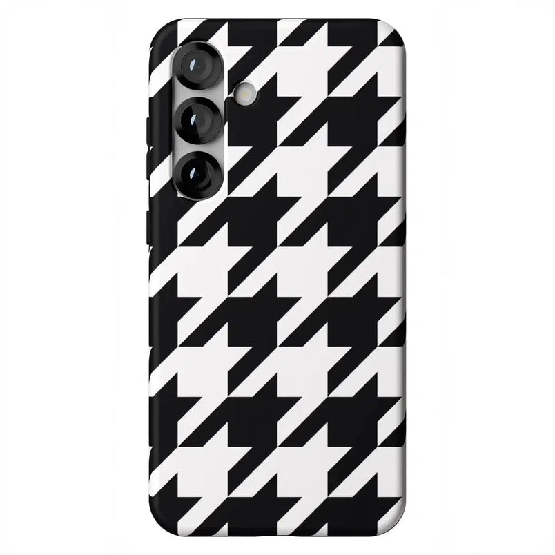 Houndstooth | High Contrast Design Case Phone Case Casetry Essential + MagSafe® Galaxy S25 Plus