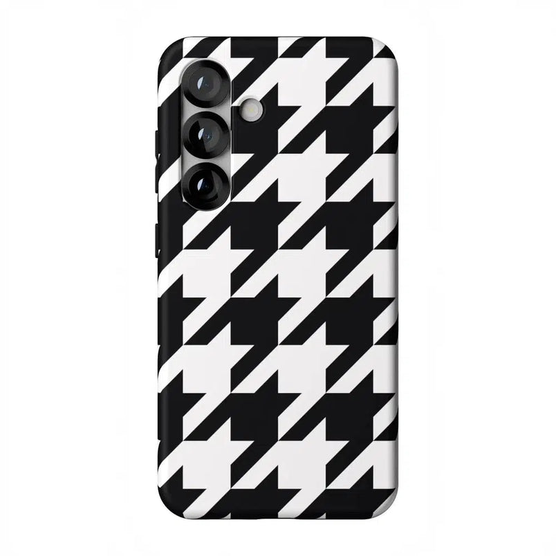Houndstooth | High Contrast Design Case Phone Case Casetry Essential + MagSafe® Galaxy S25