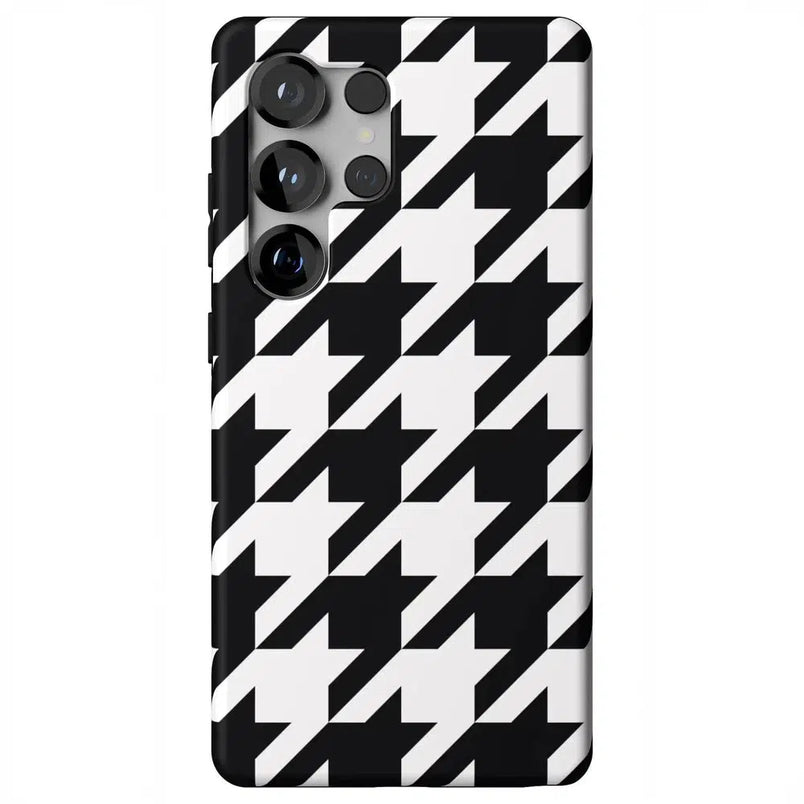 Houndstooth | High Contrast Design Case Phone Case Casetry Essential + MagSafe® Galaxy S25 Ultra