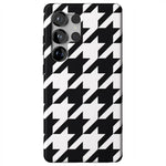 Houndstooth | High Contrast Design Case Phone Case Casetry Essential + MagSafe® Galaxy S25 Ultra