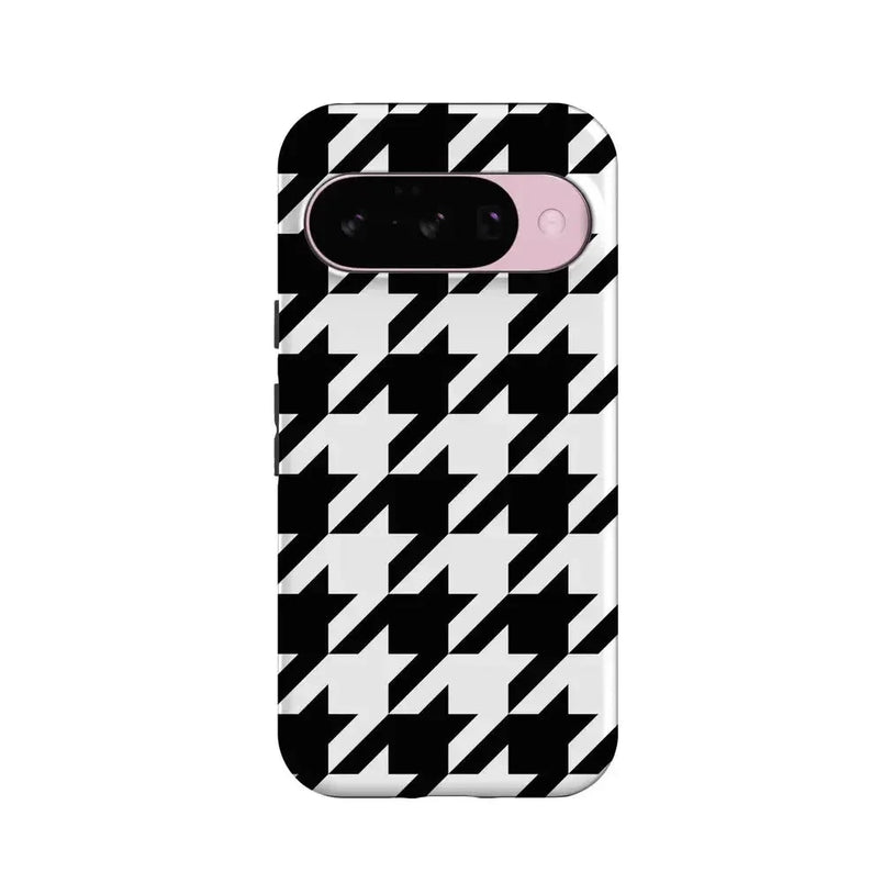 Houndstooth | High Contrast Design Case Phone Case Casetry Essential + MagSafe® Google Pixel 10 