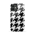 Houndstooth | High Contrast Design Case Phone Case Casetry Essential iPhone 12 Mini