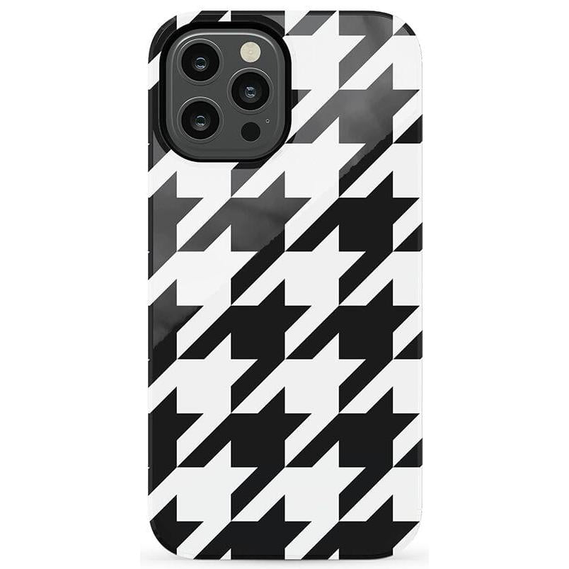 Houndstooth | High Contrast Design Case Phone Case Casetry Essential iPhone 12 Pro Max