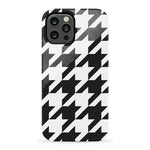Houndstooth | High Contrast Design Case Phone Case Casetry Essential iPhone 12 Pro