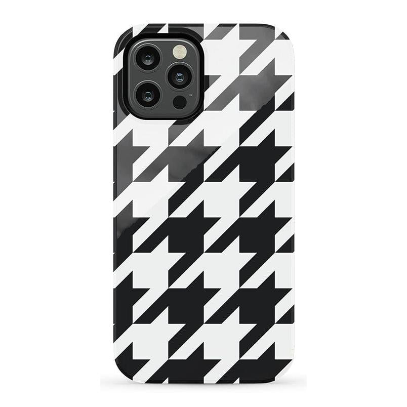 Houndstooth | High Contrast Design Case Phone Case Casetry Essential iPhone 12 Pro