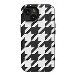 Houndstooth | High Contrast Design Case Phone Case Casetry Essential + MagSafe® iPhone 15
