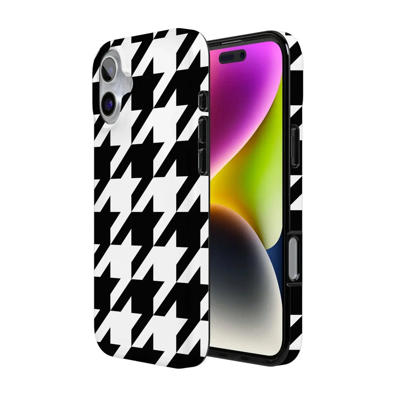 Houndstooth | High Contrast Design Case Phone Case Casetry 