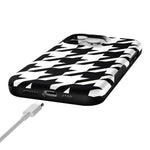 Houndstooth | High Contrast Design Case Phone Case Casetry 