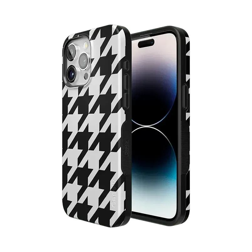 Houndstooth | High Contrast Design Case Phone Case Casetry 