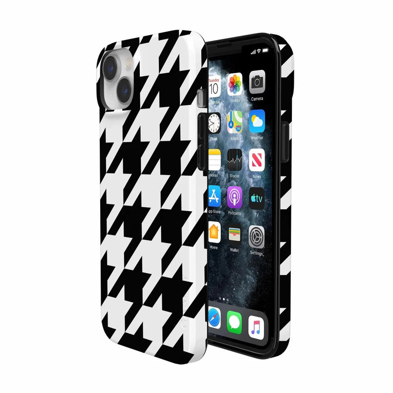 Houndstooth | High Contrast Design Case Phone Case Casetry 