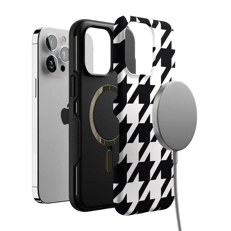 Houndstooth | High Contrast Design Case Phone Case Casetry 