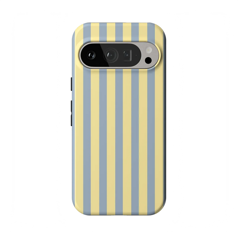 Coastline Stripes | Blue & Yellow Case - Google Pixel 9 Pro