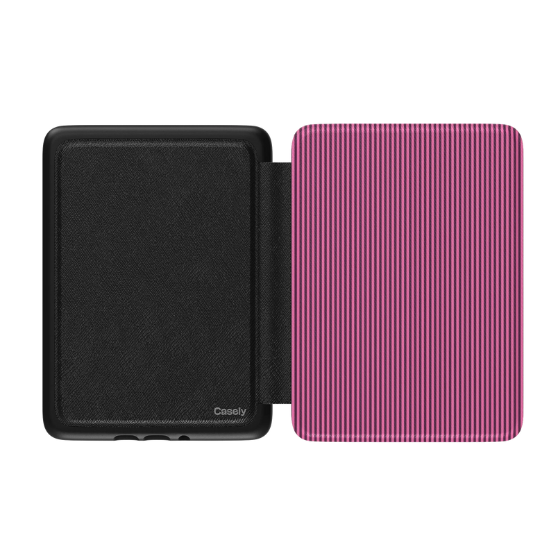 Stripes and the City | Pink & Purple Pinstripe Kindle Case