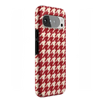 Scarlet Stitch | Red Houndstooth Case