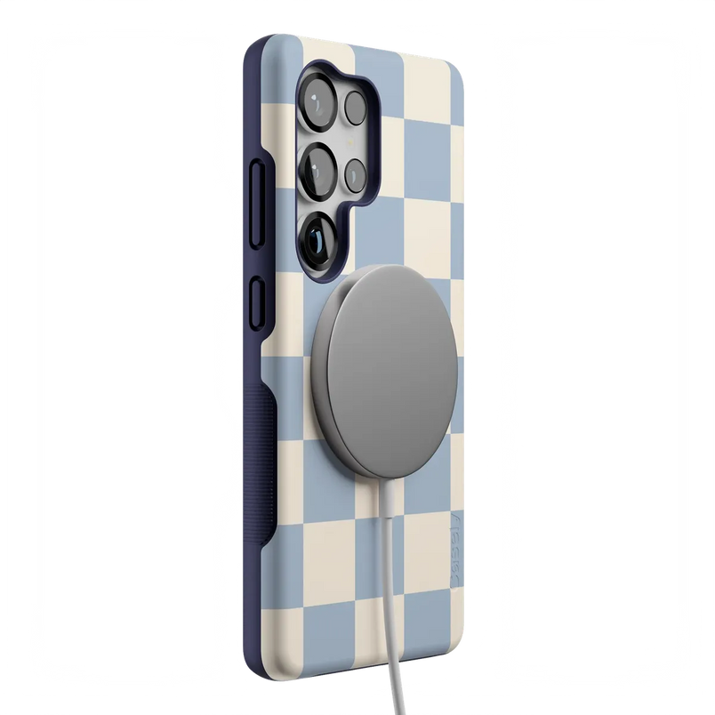 Fit Check | Light Blue Checkerboard Case