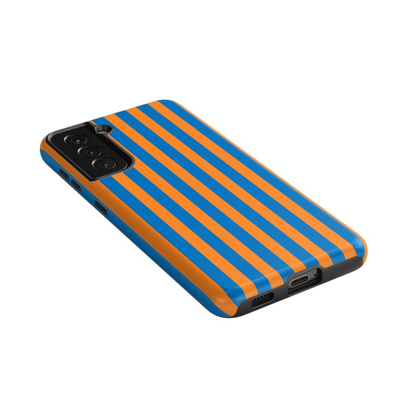 Go New York | Blue & Orange Stripes Case