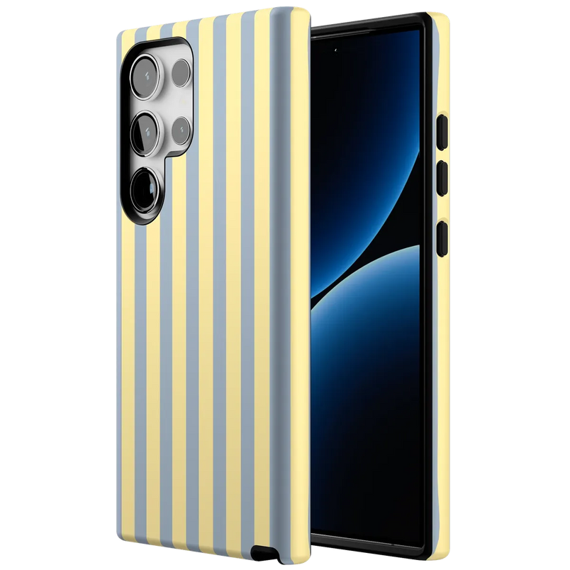 Coastline Stripes | Blue & Yellow Case