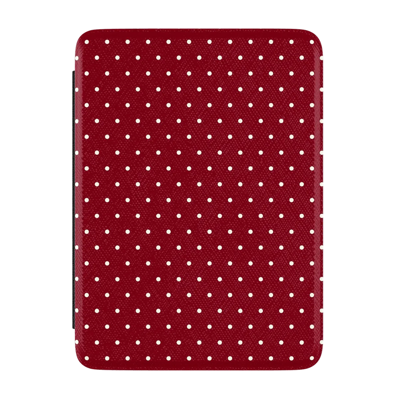 On the Dot | Maroon Polka Dot Kindle Case | Casely