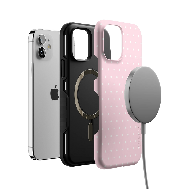 On the Dot | Pink & White Polka Dot Case