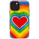 I Heart Tie Dye | Rainbow Heart Case iPhone Case get.casely Bold iPhone 11 Pro Max 
