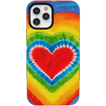 I Heart Tie Dye | Rainbow Heart Case iPhone Case get.casely Bold iPhone 12 Pro 