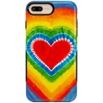 I Heart Tie Dye | Rainbow Heart Case iPhone Case get.casely Bold iPhone 6/7/8 Plus 
