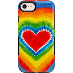 I Heart Tie Dye | Rainbow Heart Case iPhone Case get.casely Bold iPhone 6/7/8 