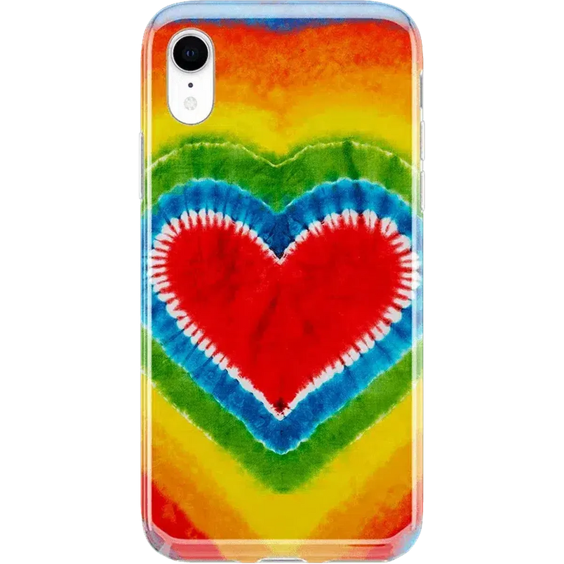 I Heart Tie Dye | Rainbow Heart Case iPhone Case get.casely Classic iPhone XR 