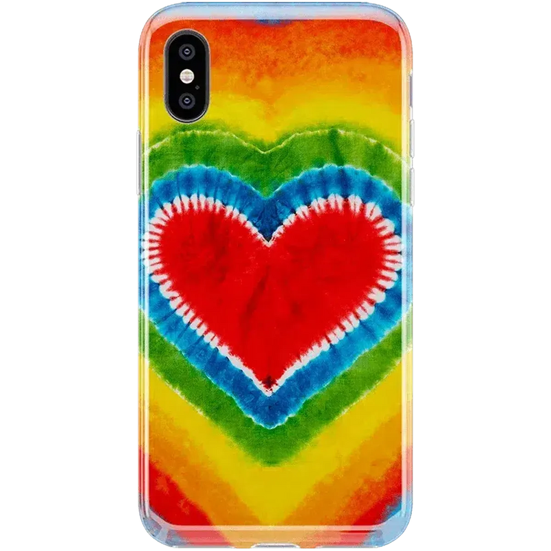 I Heart Tie Dye | Rainbow Heart Case iPhone Case get.casely Classic iPhone XS Max 