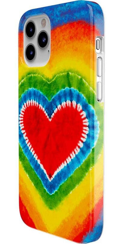 I Heart Tie Dye | Rainbow Heart Case iPhone Case get.casely 